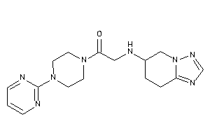 1-[4-(2-pyrimidyl)piperazino]-2-(5,6,7,8-tetrahydro-[1,2,4]triazolo[1,5-a]pyridin-6-ylamino)ethanone