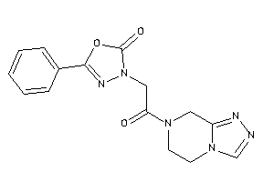 3-[2-(6,8-dihydro-5H-[1,2,4]triazolo[4,3-a]pyrazin-7-yl)-2-keto-ethyl]-5-phenyl-1,3,4-oxadiazol-2-one