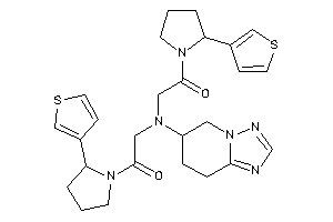 2-[[2-keto-2-[2-(3-thienyl)pyrrolidino]ethyl]-(5,6,7,8-tetrahydro-[1,2,4]triazolo[1,5-a]pyridin-6-yl)amino]-1-[2-(3-thienyl)pyrrolidino]ethanone