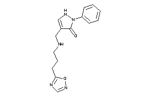 4-[[3-(1,2,4-oxadiazol-5-yl)propylamino]methyl]-2-phenyl-3-pyrazolin-3-one