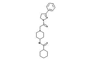 N-[1-[2-keto-2-(3-phenyl-2-pyrazolin-1-yl)ethyl]-4-piperidyl]cyclohexanecarboxamide