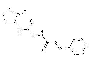 N-[2-keto-2-[(2-ketotetrahydrofuran-3-yl)amino]ethyl]-3-phenyl-acrylamide