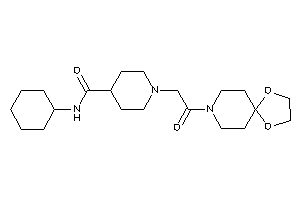 N-cyclohexyl-1-[2-(1,4-dioxa-8-azaspiro[4.5]decan-8-yl)-2-keto-ethyl]isonipecotamide