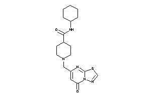 Image of N-cyclohexyl-1-[(5-keto-[1,3,4]thiadiazolo[3,2-a]pyrimidin-7-yl)methyl]isonipecotamide