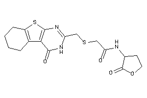 2-[(4-keto-5,6,7,8-tetrahydro-3H-benzothiopheno[2,3-d]pyrimidin-2-yl)methylthio]-N-(2-ketotetrahydrofuran-3-yl)acetamide