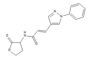 N-(2-ketotetrahydrofuran-3-yl)-3-(1-phenylpyrazol-4-yl)acrylamide