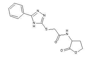 N-(2-ketotetrahydrofuran-3-yl)-2-[(5-phenyl-4H-1,2,4-triazol-3-yl)thio]acetamide