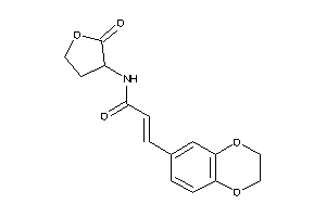 3-(2,3-dihydro-1,4-benzodioxin-6-yl)-N-(2-ketotetrahydrofuran-3-yl)acrylamide