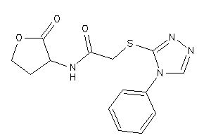 N-(2-ketotetrahydrofuran-3-yl)-2-[(4-phenyl-1,2,4-triazol-3-yl)thio]acetamide