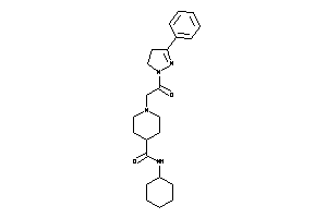 N-cyclohexyl-1-[2-keto-2-(3-phenyl-2-pyrazolin-1-yl)ethyl]isonipecotamide