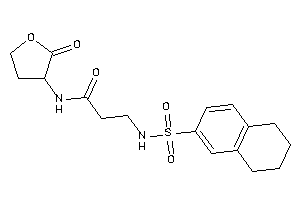 N-(2-ketotetrahydrofuran-3-yl)-3-(tetralin-6-ylsulfonylamino)propionamide