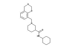 1-(4H-1,3-benzodioxin-8-ylmethyl)-N-cyclohexyl-nipecotamide