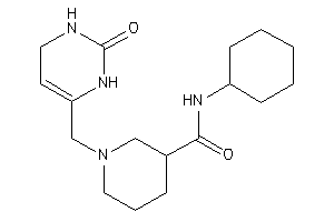 N-cyclohexyl-1-[(2-keto-3,4-dihydro-1H-pyrimidin-6-yl)methyl]nipecotamide