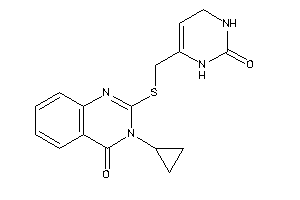 Image of 3-cyclopropyl-2-[(2-keto-3,4-dihydro-1H-pyrimidin-6-yl)methylthio]quinazolin-4-one