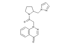 1-[2-keto-2-[2-(pyrazol-1-ylmethyl)pyrrolidino]ethyl]cinnolin-4-one