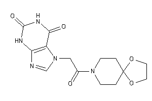 7-[2-(1,4-dioxa-8-azaspiro[4.5]decan-8-yl)-2-keto-ethyl]xanthine