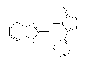 4-[2-(1H-benzimidazol-2-yl)ethyl]-3-(2-pyrimidyl)-1,2,4-oxadiazol-5-one