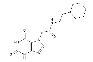 N-(2-cyclohexylethyl)-2-(2,6-diketo-3H-purin-7-yl)acetamide