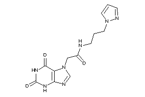 2-(2,6-diketo-3H-purin-7-yl)-N-(3-pyrazol-1-ylpropyl)acetamide