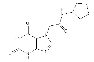 N-cyclopentyl-2-(2,6-diketo-3H-purin-7-yl)acetamide