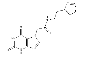 2-(2,6-diketo-3H-purin-7-yl)-N-[2-(3-thienyl)ethyl]acetamide