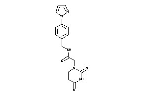 2-(2,4-diketohexahydropyrimidin-1-yl)-N-(4-pyrazol-1-ylbenzyl)acetamide