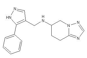 (5-phenyl-1H-pyrazol-4-yl)methyl-(5,6,7,8-tetrahydro-[1,2,4]triazolo[1,5-a]pyridin-6-yl)amine