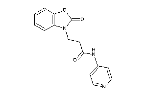 3-(2-keto-1,3-benzoxazol-3-yl)-N-(4-pyridyl)propionamide