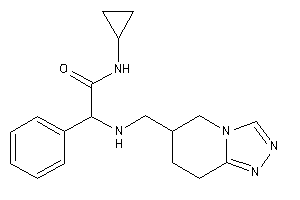 N-cyclopropyl-2-phenyl-2-(5,6,7,8-tetrahydro-[1,2,4]triazolo[4,3-a]pyridin-6-ylmethylamino)acetamide