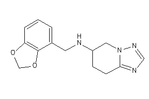 1,3-benzodioxol-4-ylmethyl(5,6,7,8-tetrahydro-[1,2,4]triazolo[1,5-a]pyridin-6-yl)amine