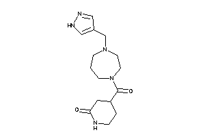 4-[4-(1H-pyrazol-4-ylmethyl)-1,4-diazepane-1-carbonyl]-2-piperidone