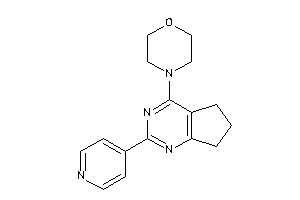 4-[2-(4-pyridyl)-6,7-dihydro-5H-cyclopenta[d]pyrimidin-4-yl]morpholine