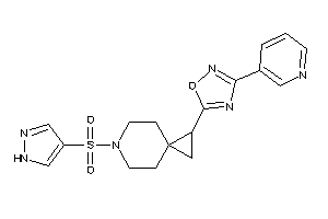 5-[6-(1H-pyrazol-4-ylsulfonyl)-6-azaspiro[2.5]octan-1-yl]-3-(3-pyridyl)-1,2,4-oxadiazole