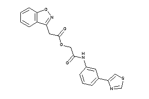 2-indoxazen-3-ylacetic Acid [2-keto-2-(3-thiazol-4-ylanilino)ethyl] Ester