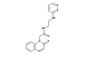 2-(2-ketoquinoxalin-1-yl)-N-[2-(pyridazin-3-ylamino)ethyl]acetamide