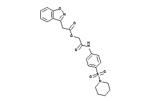2-indoxazen-3-ylacetic Acid [2-keto-2-(4-piperidinosulfonylanilino)ethyl] Ester