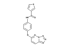 N-[4-(tetrazolo[5,1-f]pyridazin-6-yloxy)phenyl]thiophene-3-carboxamide