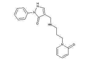 1-[3-[(5-keto-1-phenyl-3-pyrazolin-4-yl)methylamino]propyl]-2-pyridone