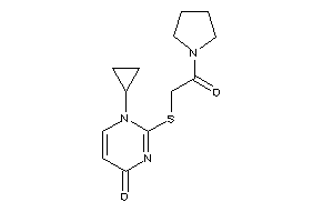 1-cyclopropyl-2-[(2-keto-2-pyrrolidino-ethyl)thio]pyrimidin-4-one