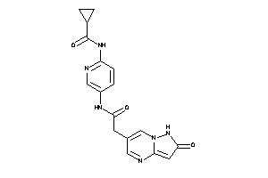 N-[5-[[2-(2-keto-1H-pyrazolo[1,5-a]pyrimidin-6-yl)acetyl]amino]-2-pyridyl]cyclopropanecarboxamide