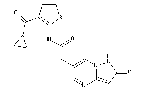 N-[3-(cyclopropanecarbonyl)-2-thienyl]-2-(2-keto-1H-pyrazolo[1,5-a]pyrimidin-6-yl)acetamide