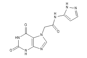 2-(2,6-diketo-3H-purin-7-yl)-N-(1H-pyrazol-5-yl)acetamide