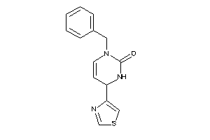 Image of 3-benzyl-6-thiazol-4-yl-1,6-dihydropyrimidin-2-one