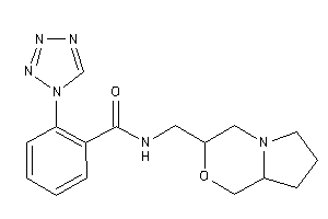 Image of N-(3,4,6,7,8,8a-hexahydro-1H-pyrrolo[2,1-c][1,4]oxazin-3-ylmethyl)-2-(tetrazol-1-yl)benzamide