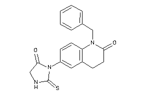 1-benzyl-6-(5-keto-2-thioxo-imidazolidin-1-yl)-3,4-dihydrocarbostyril