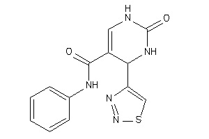 Image of 2-keto-N-phenyl-4-(thiadiazol-4-yl)-3,4-dihydro-1H-pyrimidine-5-carboxamide