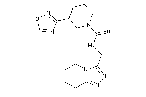 3-(1,2,4-oxadiazol-3-yl)-N-(5,6,7,8-tetrahydro-[1,2,4]triazolo[4,3-a]pyridin-3-ylmethyl)piperidine-1-carboxamide