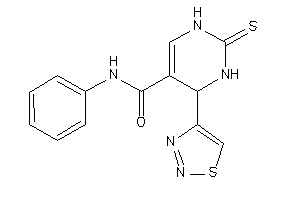 N-phenyl-4-(thiadiazol-4-yl)-2-thioxo-3,4-dihydro-1H-pyrimidine-5-carboxamide