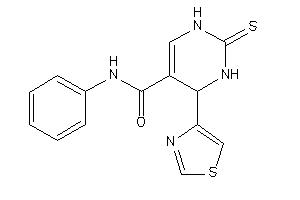 N-phenyl-4-thiazol-4-yl-2-thioxo-3,4-dihydro-1H-pyrimidine-5-carboxamide