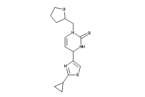 6-(2-cyclopropylthiazol-4-yl)-3-(tetrahydrofurfuryl)-1,6-dihydropyrimidin-2-one